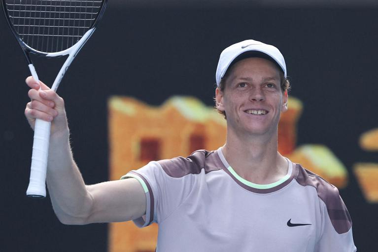Il sorriso di Jannik Sinner (Australian Open)