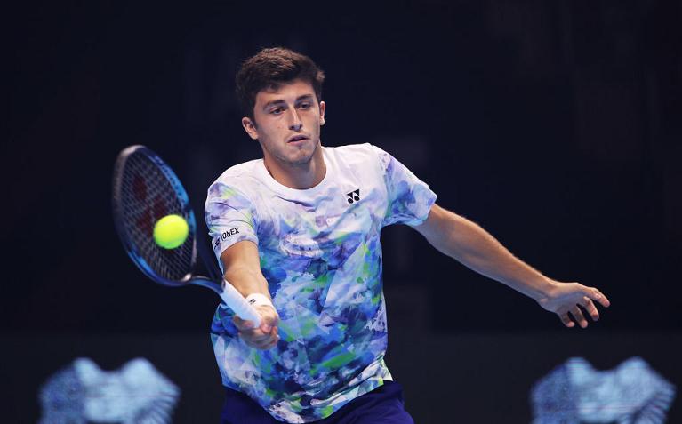 Luca Nardi alle Next Gen ATP Finals (Getty Images)