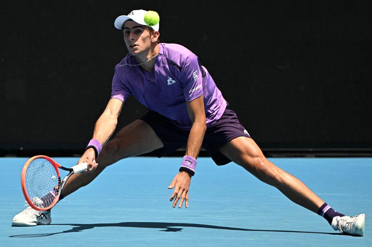 Matteo Arnaldi in azione all'Australian Open (Getty Images)