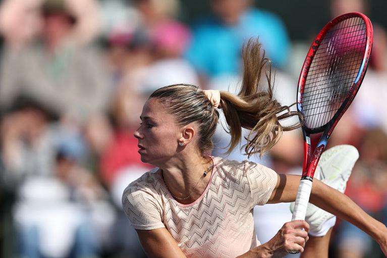 Camila Giorgi in azione (foto Getty Images)