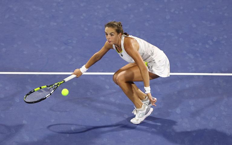 Lucia Bronzetti in azione (foto Getty Images)