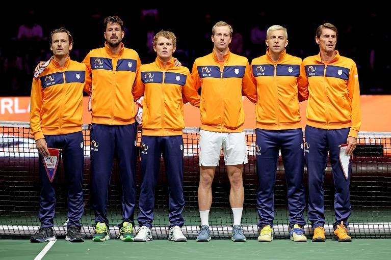 Davis Cup Finals, Bologna 2024: l'Olanda (foto Sposito/FITP)