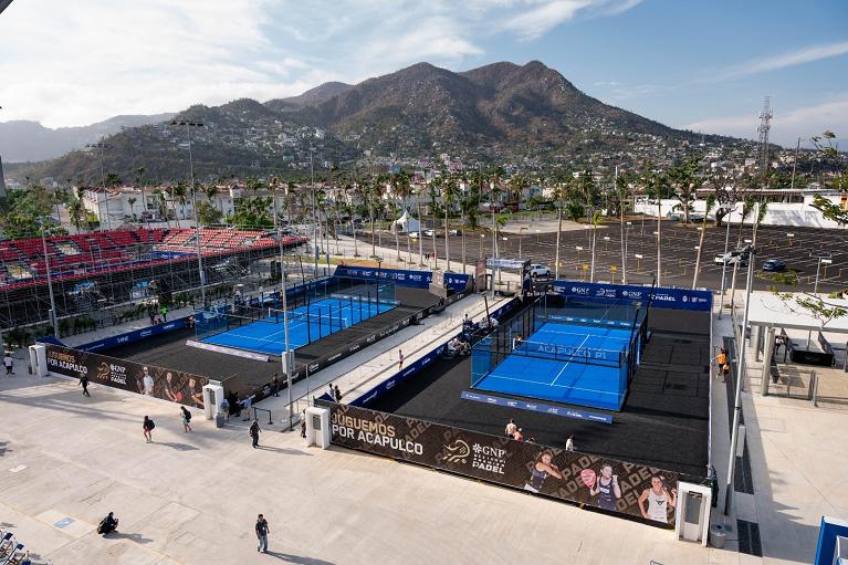 L'impianto che ospita il P1 di Acapulco (Foto padelfip.com)