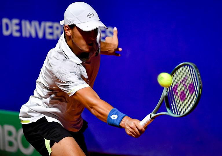 Luciano Darderi in azione (Getty Images)