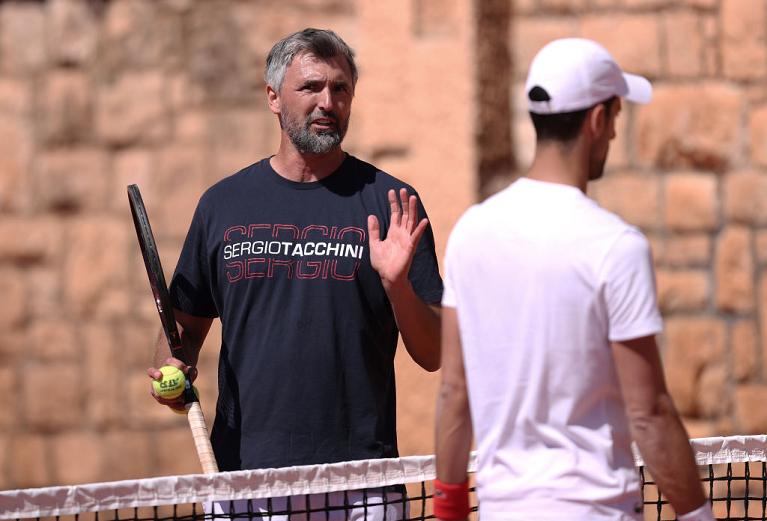 Goran Ivanisevic e Novak Djokovic (Getty Images)