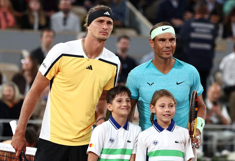 Alexander Zverev e Rafa Nadal (Getty Images)