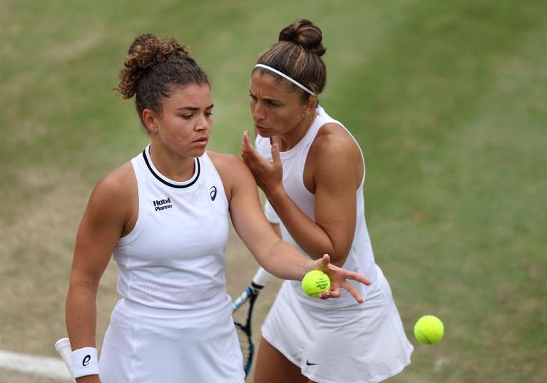 Jasmine Paolini e Sara Errani (foto Getty Images)