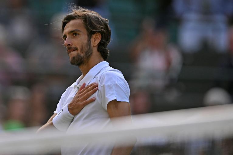 La gioia di Lorenzo Musetti a Wimbledon (Getty Images)