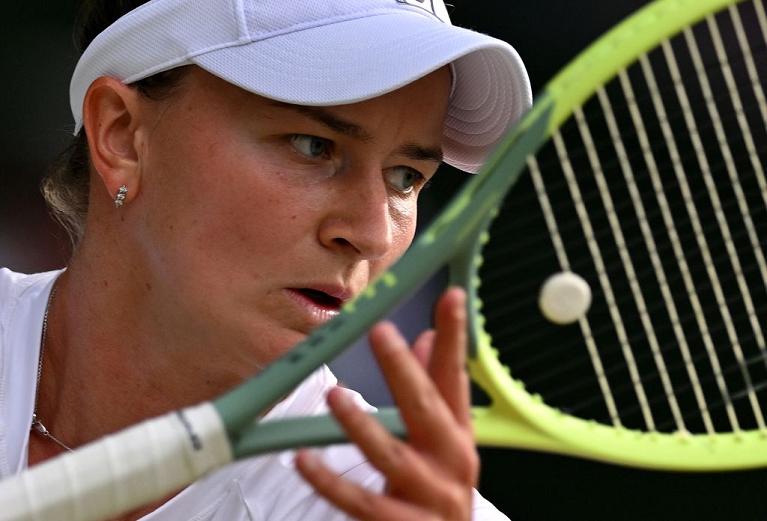 Un intenso primo piano di Barbora Krejcikova (foto Getty Images)