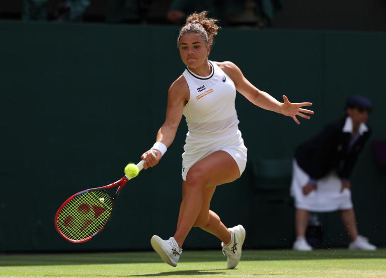 Jasmine Paolini in azione (foto Getty Images)