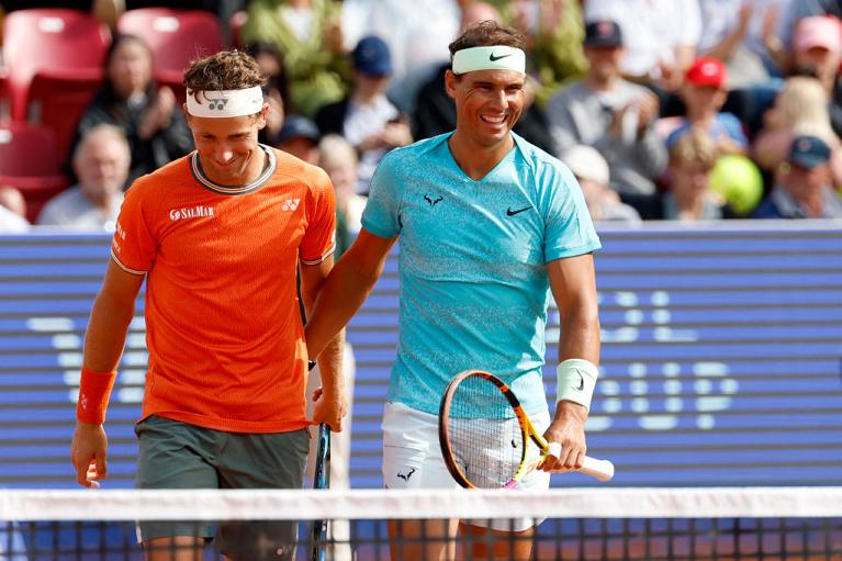 Rafa Nadal e Casper Ruud a Bastad (Getty Images)