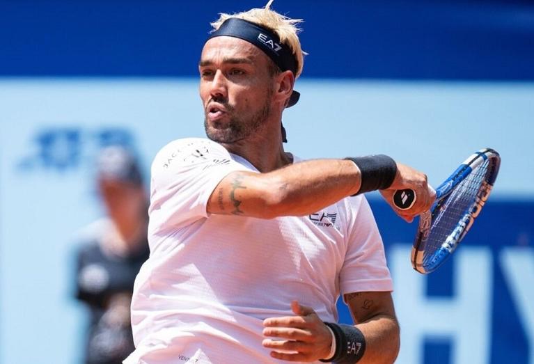 Fabio Fognini colpisce di diritto