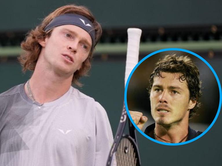 Andrey Rublev e Marat Safin (foto Twitter)