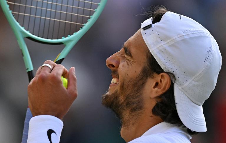 La gioia di Lorenzo Musetti a Wimbledon (Getty Images)