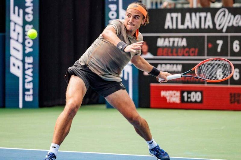 Mattia Bellucci in azione (foto ATP web site)