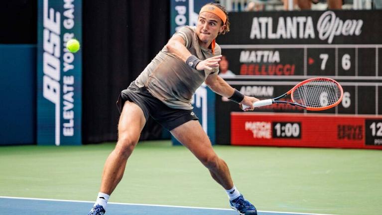 Mattia Bellucci in azione (foto ATP web site)