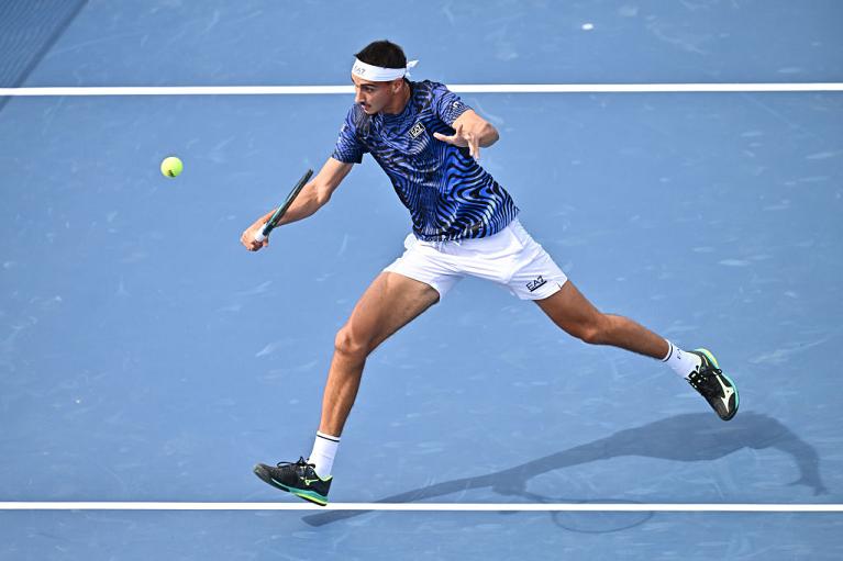 Lorenzo Sonego in azione (foto Getty Images)