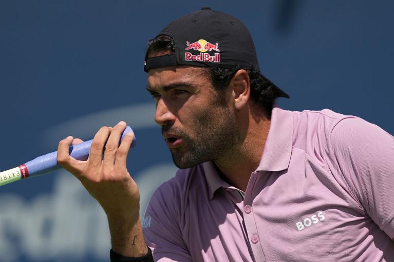 Matteo Berrettini a Cincinnati (Getty Images)