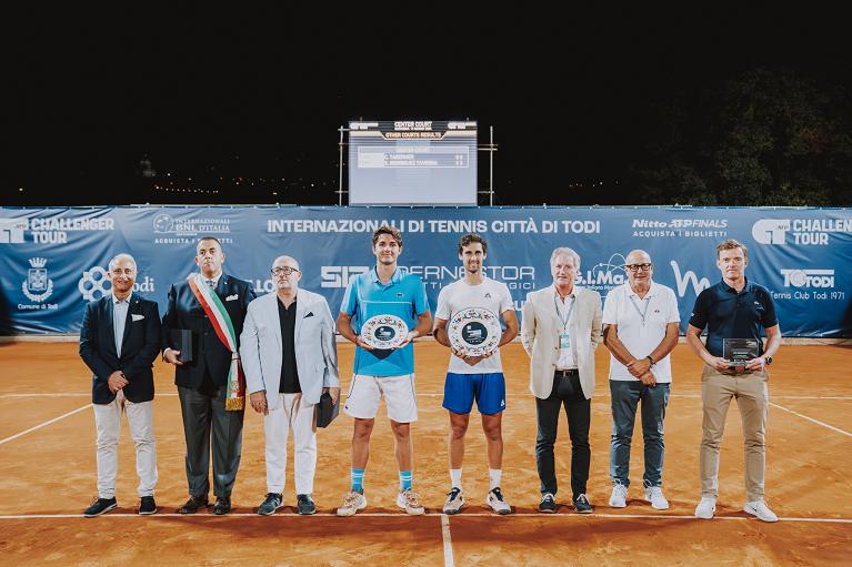 La cerimonia di premiazione del Challenger di Todi 2024 (Foto Yuri Serafini)