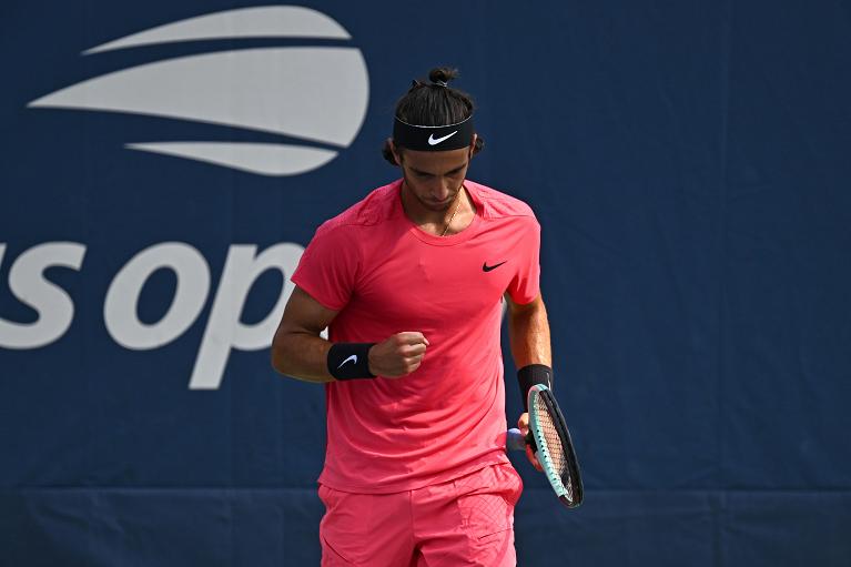 US Open, un'esultanza di Lorenzo Musetti (Foto USTA)