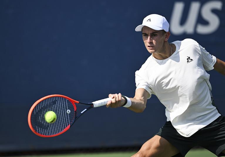 Matteo Arnaldi in azione allo US Open (Foto USTA)