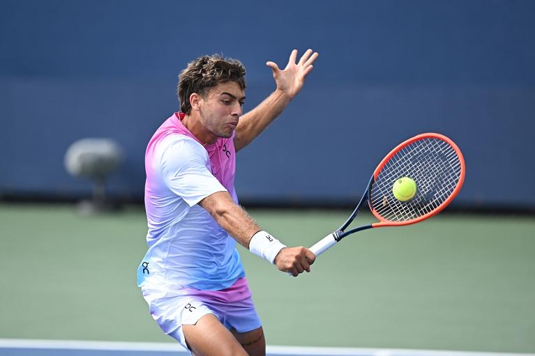 Flavio Cobolli in azione allo US Open (Foto USTA)