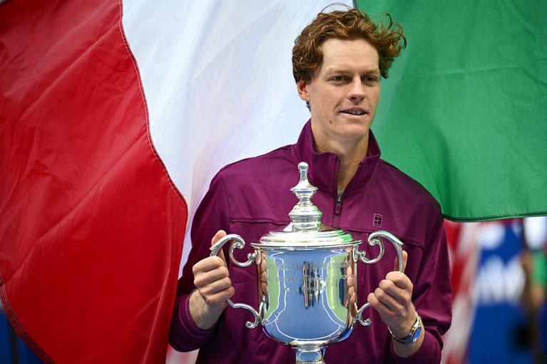 Jannik Sinner primo azzurro a vincere due Slam nello stesso anno (foto Getty Images)