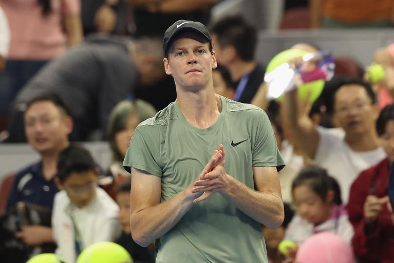 La gioia di Jannik Sinner a Pechino (Getty Images)