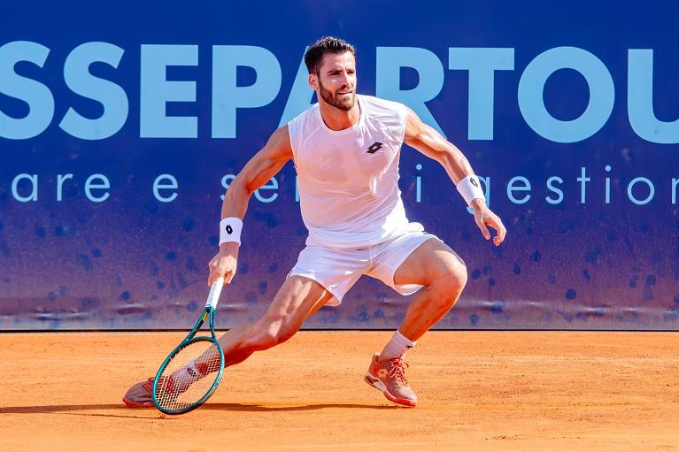 Andra Pellegrino in azione (foto San Marino Tennis Open)