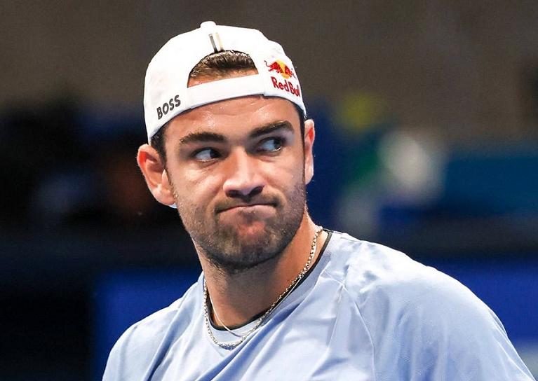 Un'espressione eloquente di Matteo Berrettini (foto Getty Images)