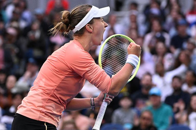 La grinta di Barbora Krejcikova (foto Getty Images)