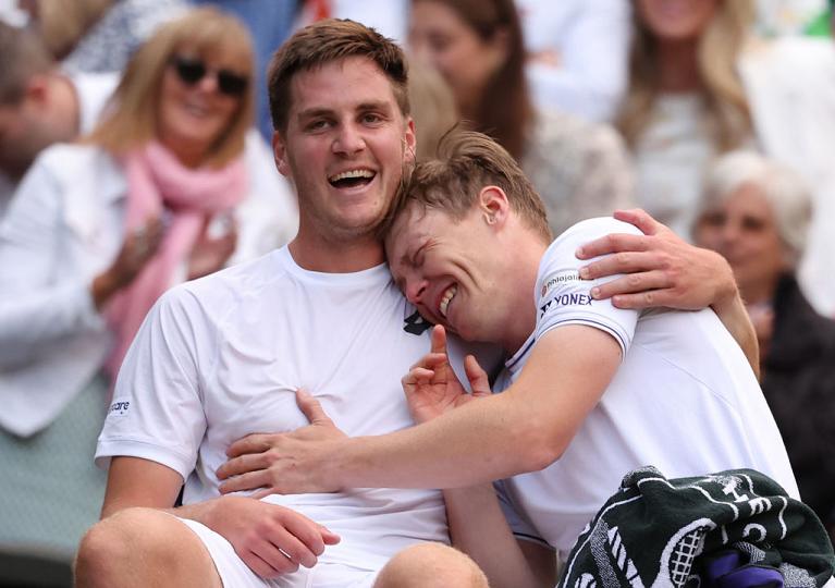 I campioni di Wimbledon Henry Patten e Harri Heliovaara (Getty Images)