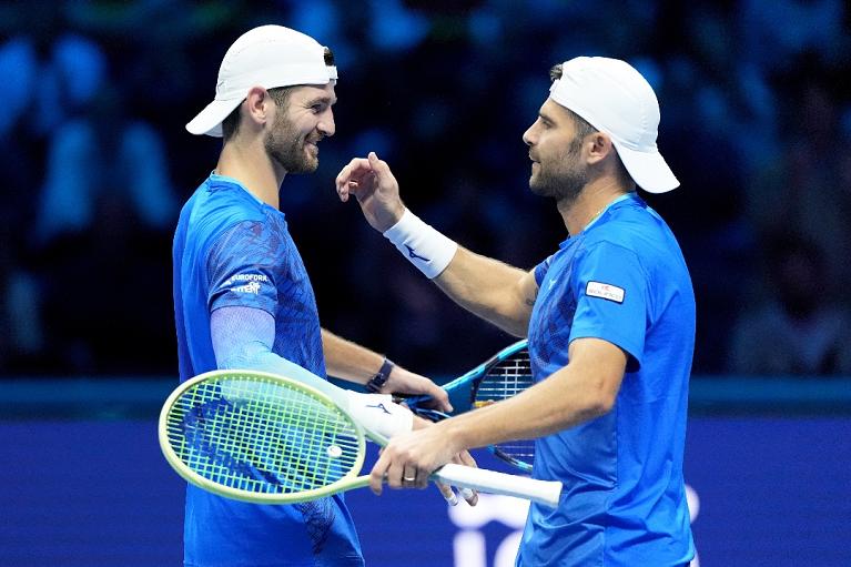 La gioia di Vavassori e Bolelli (foto Sposito/FITP)