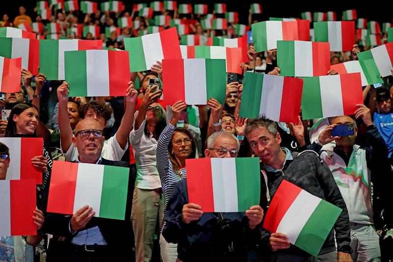 Tifosi italiani (foto Sposito/FITP)