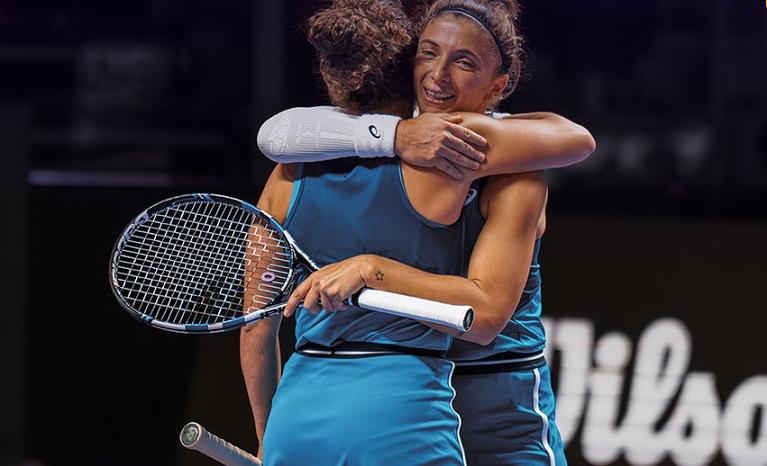 La gioia di Jasmine Paolini e Sara Errani (foto X Wta Finals)