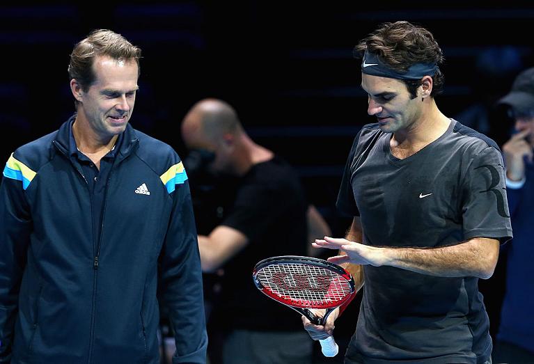 Stefan Edberg e Roger Federer (Getty Images)