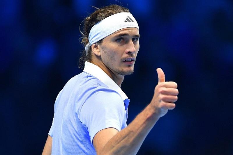 Un primo piano di Alexander Zverev (foto Getty Images)