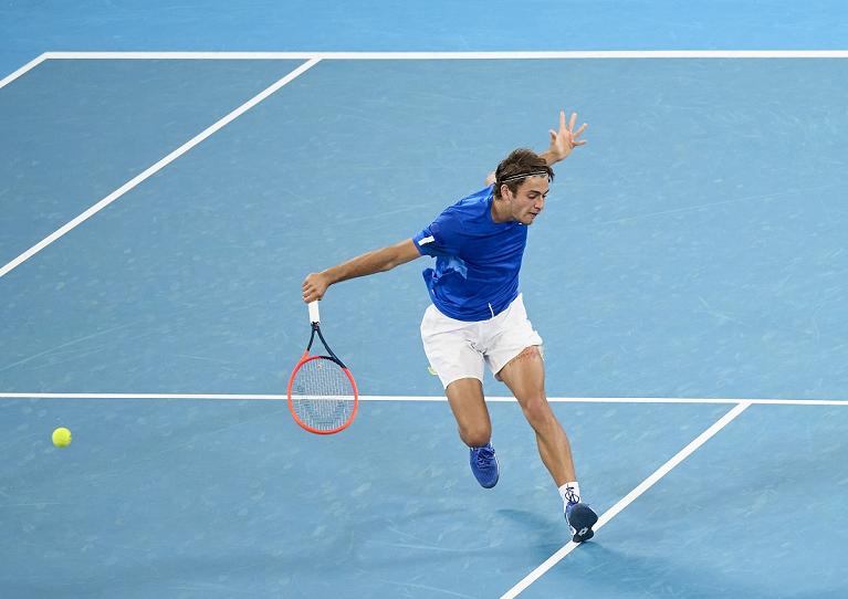 Flavio Cobolli in azione