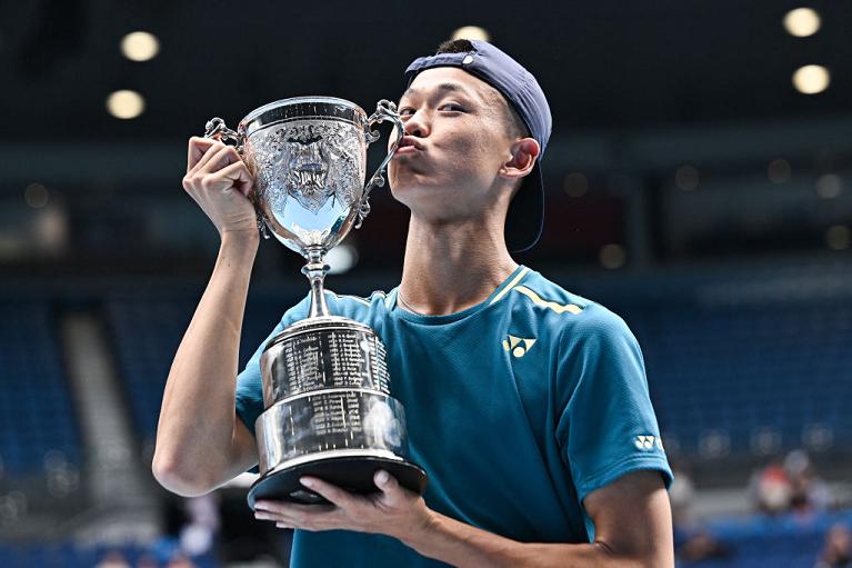 Il campione junior dell'Australian Open Rei Sakamoto (Getty Images)