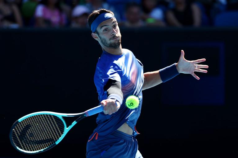 Musetti esegue un diritto (Getty Images)