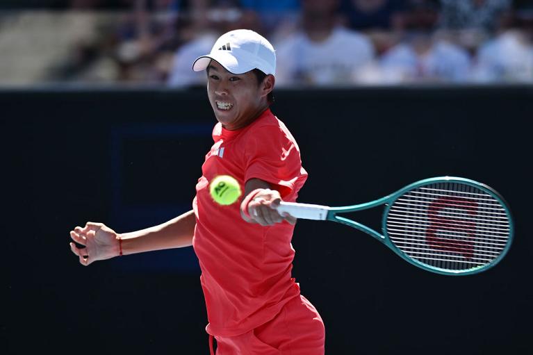 Learner Tien colpisce di dritto (Getty Images)