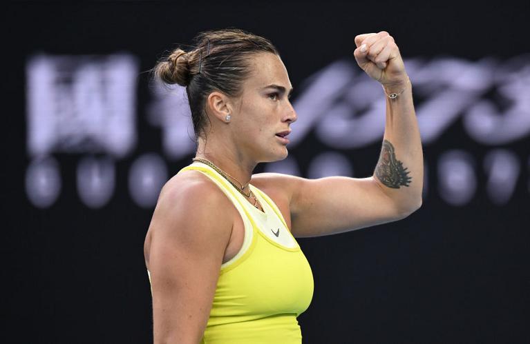 L'esultanza di Aryna Sabalenka (Getty Images)