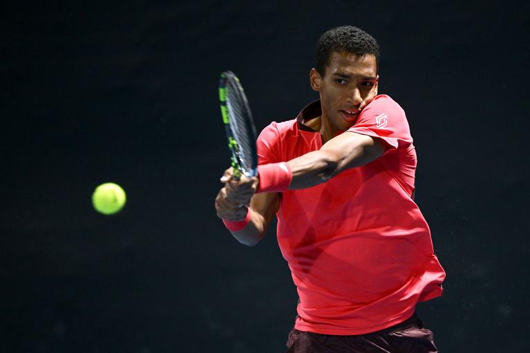 Il rovescio di Felix Auger-Aliassime (Getty Images)