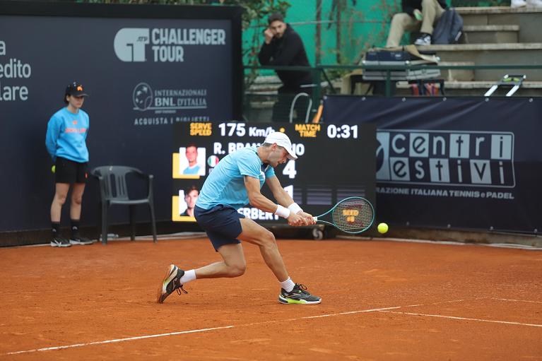 Raul Brancaccio al Challenger di Napoli (Foto Ufficio Stampa Master Group Sport | Edoardo Decampora)