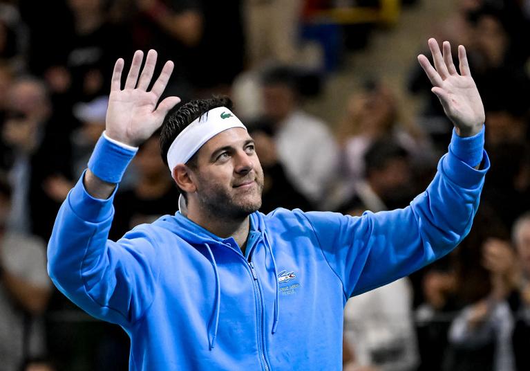 Del Potro saluta il pubblico (Getty Images)