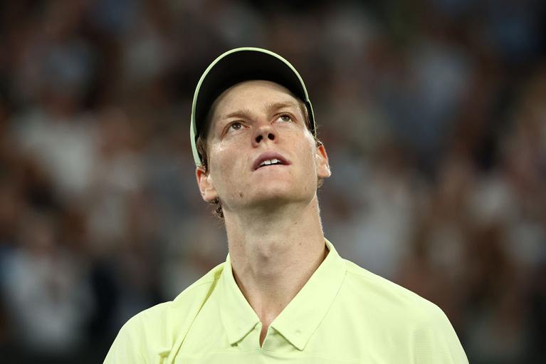 Un primo piano di Jannik Sinner  (Getty Images)