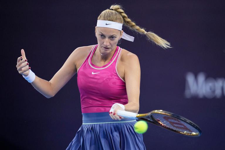 Petra Kvitova in azione nel 2023 (Getty Images)