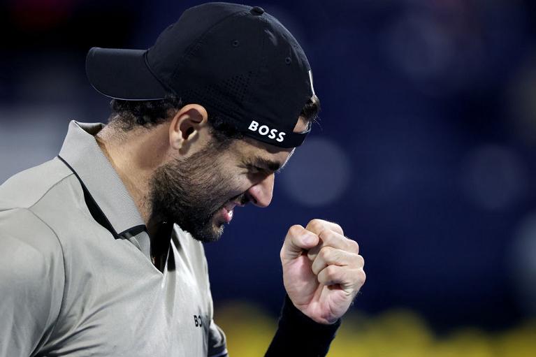 Tutta la grinta di Matteo Berrettini (Getty Images)