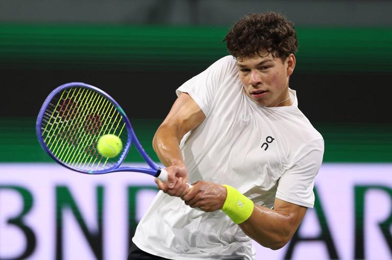 Il rovescio di Ben Shelton (Getty Images)