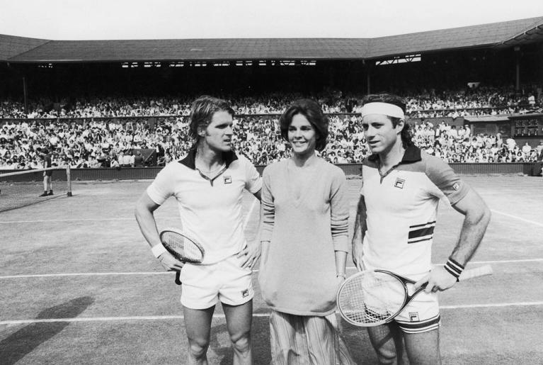 Dean Paul Martin, Ali MacGraw, e Guillermo Vilas (Getty)